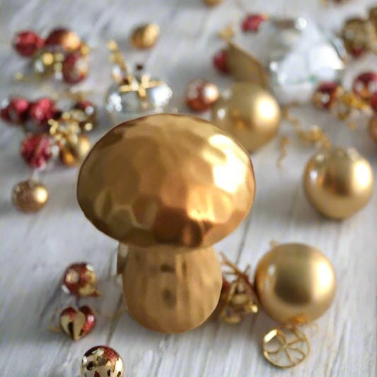 Gold Mushroom Decor