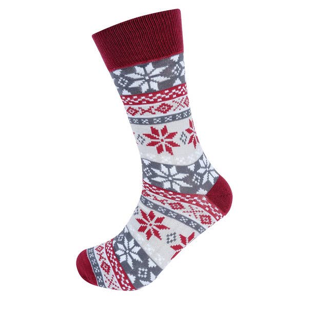 Men's Snowflake Novelty Socks