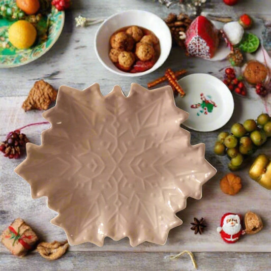 Christmas Snowflake Christmas Platter