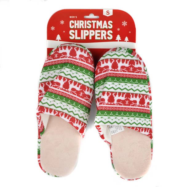 Clearance Men's Christmas Slippers