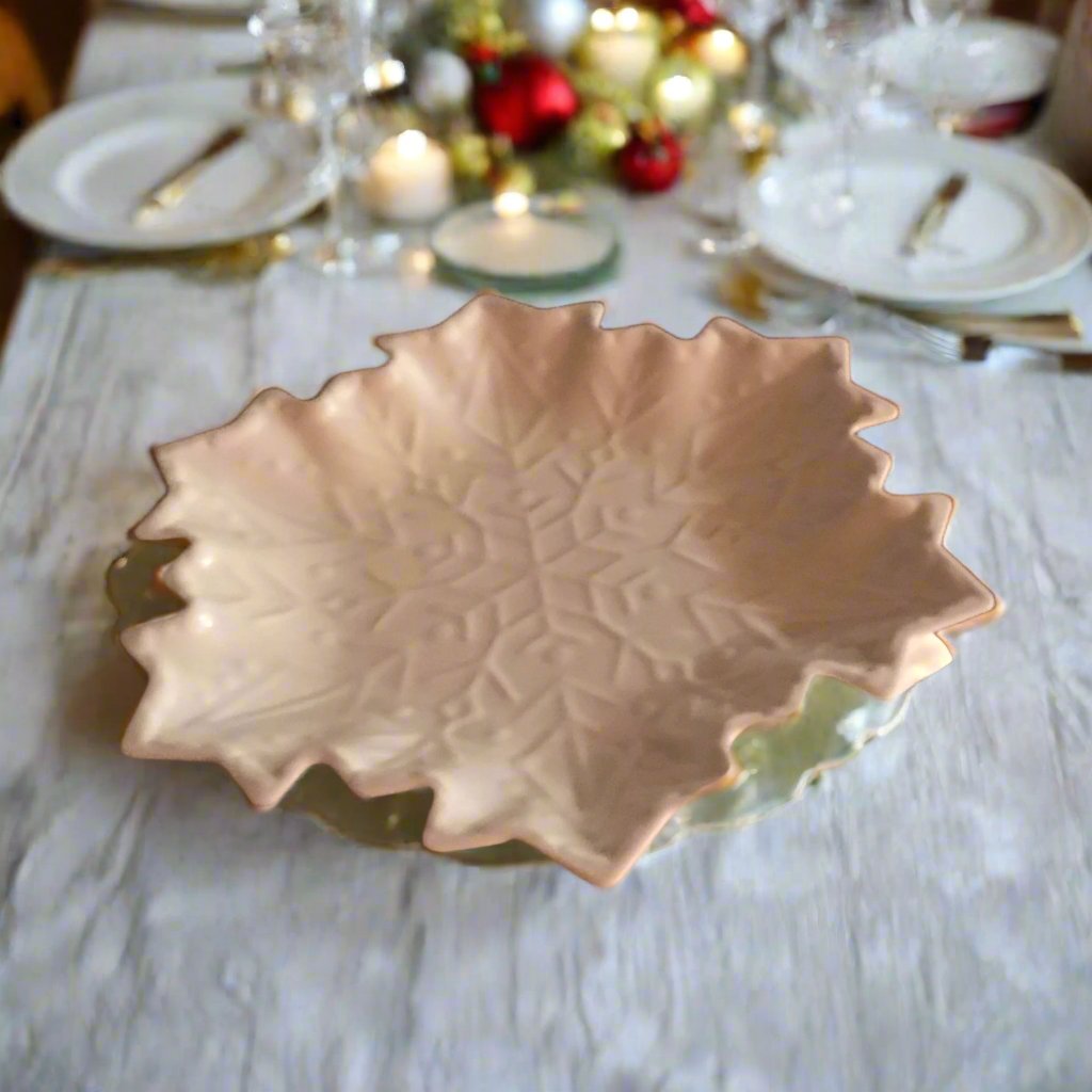 Christmas Snowflake Christmas Platter