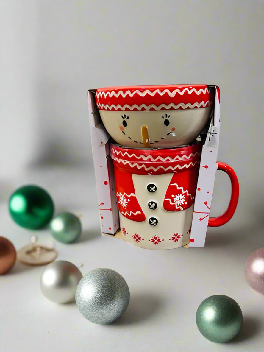 Snowman Bowl & Mug