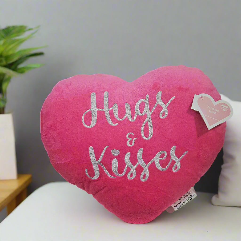 Plushy Heart Message Pillow