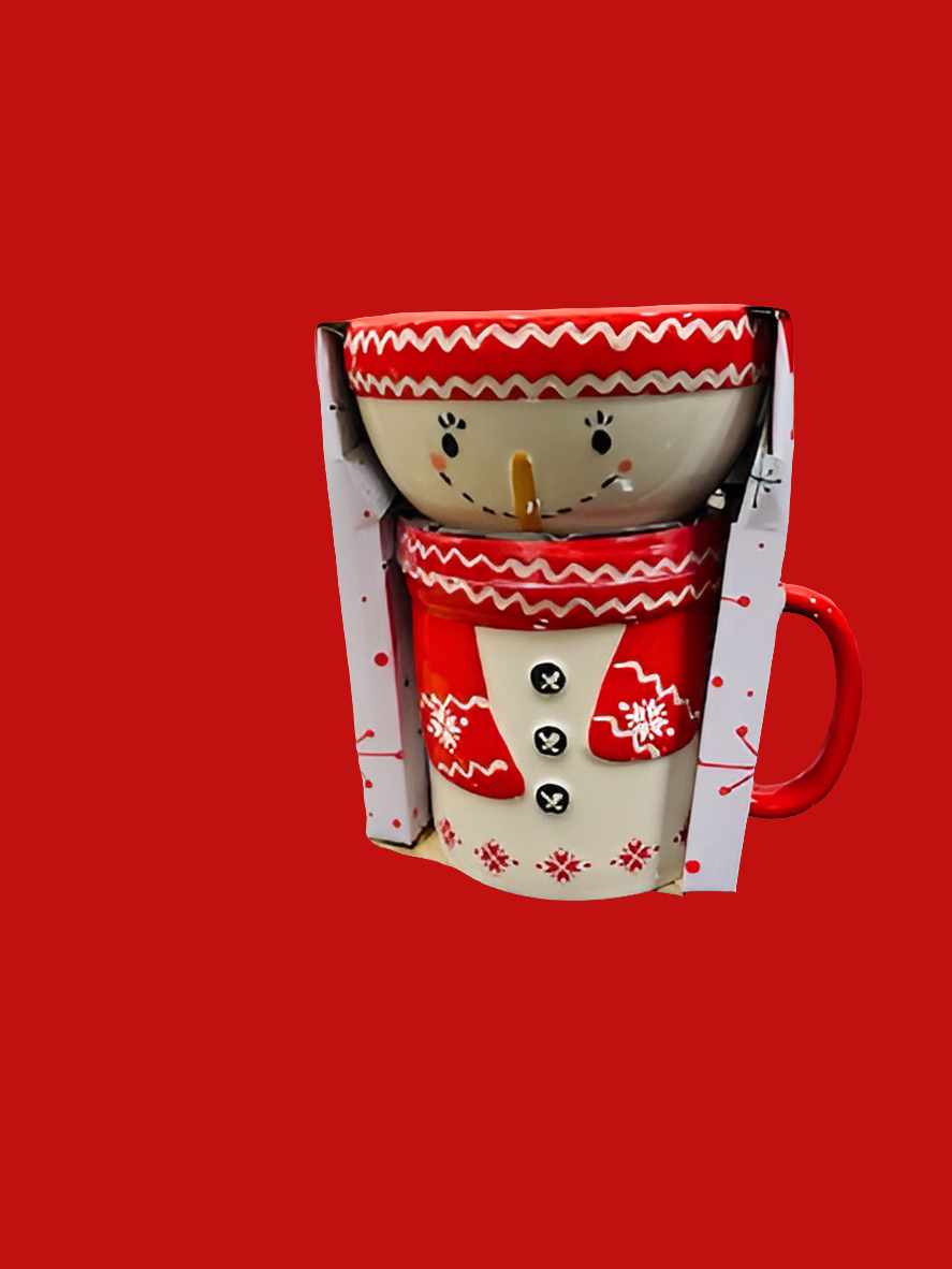 Snowman Bowl & Mug