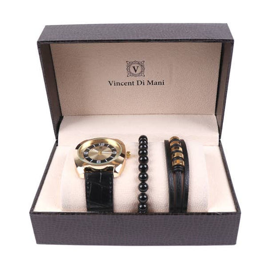 Men's Watch & Bracelet Gift Set