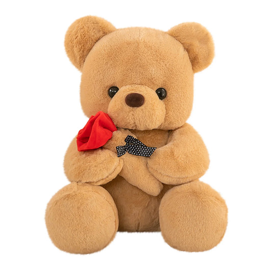 Cute Teddy Bear with Rose